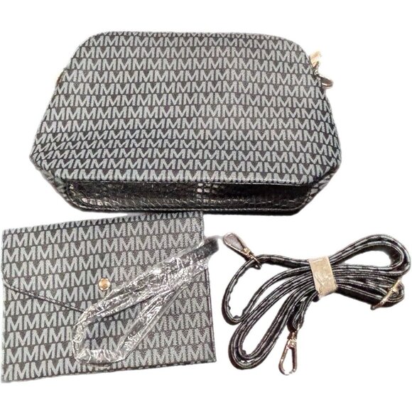 MKF Collection By Mia K. 2 Piece Set Crossbody Bag & Wristlet Cardholder - Picture 1 of 5